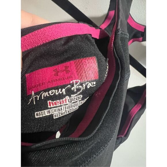 Under Armour Black Bra Woman’s Size 34C Heat Gear - Picture 6 of 16